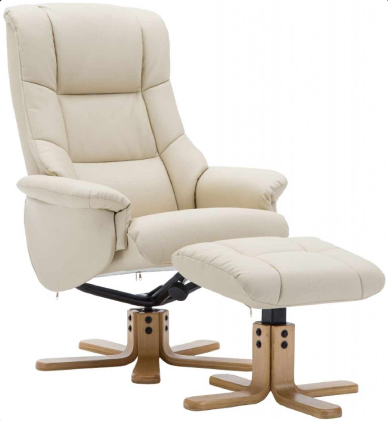 Global Furniture Alliance GFA Florence Swivel Recliner And Footstool