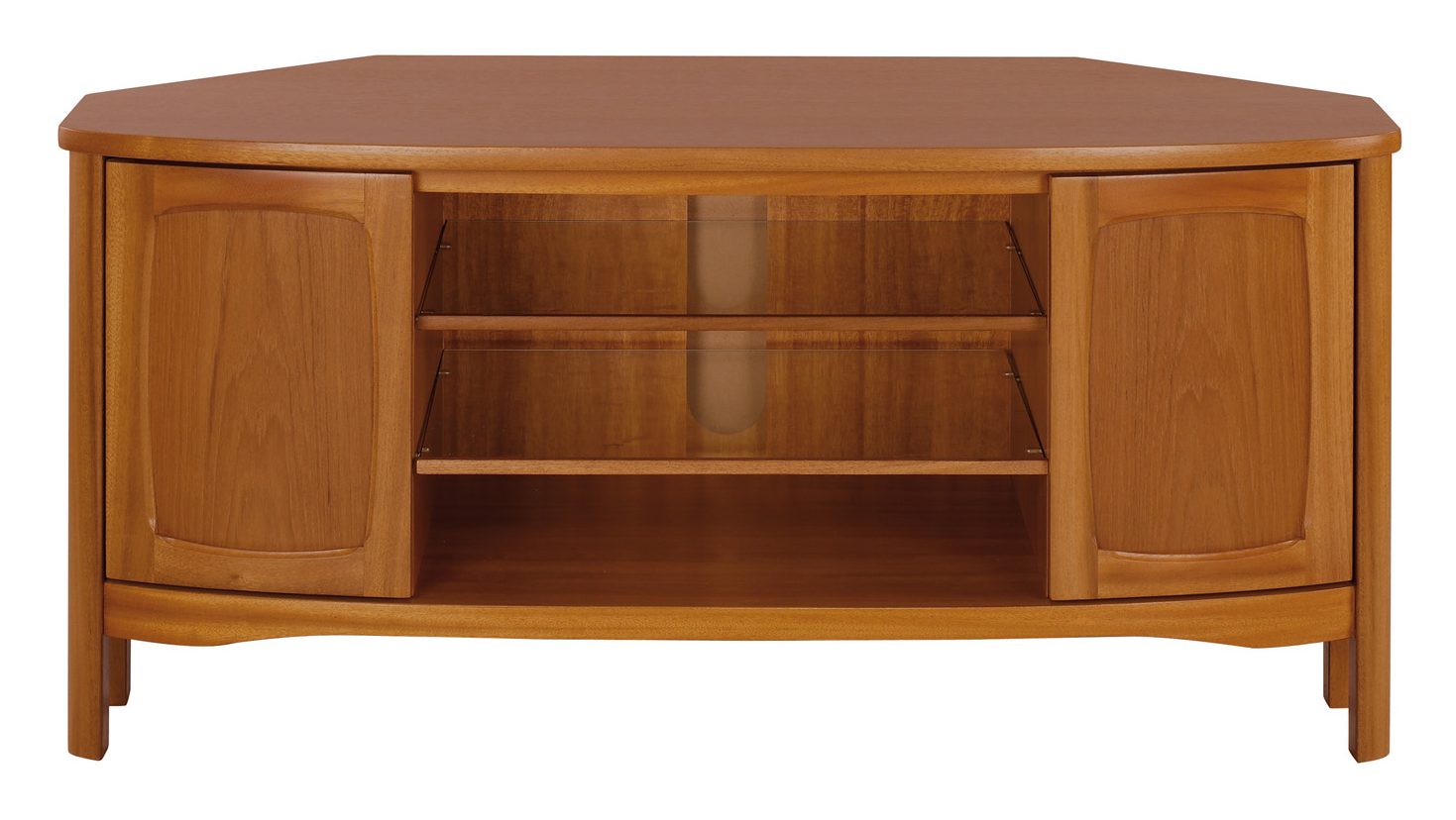 Nathan Classic Teak Shaped Corner TV Unit TV & Media Units Hafren