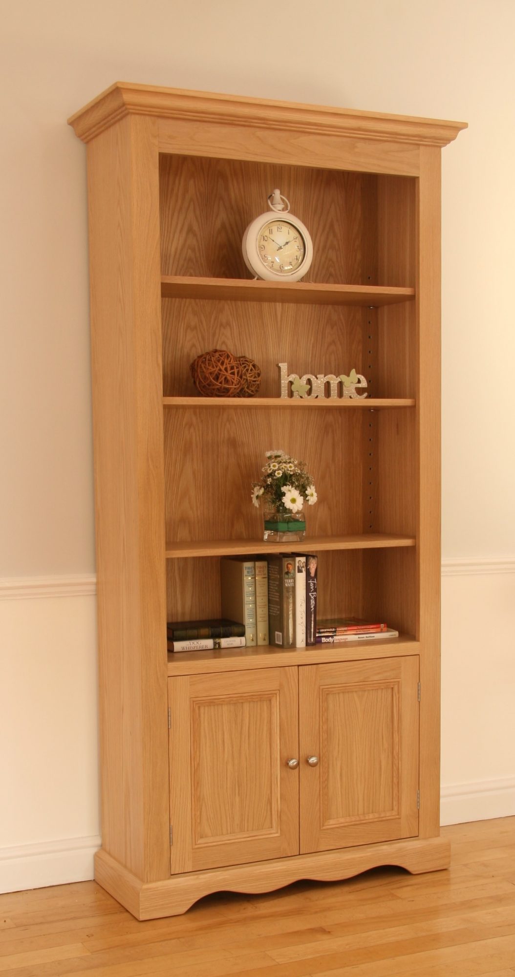 Andrena Pelham 36" Wide Open Bookcase with Bottom Doors Bookcases