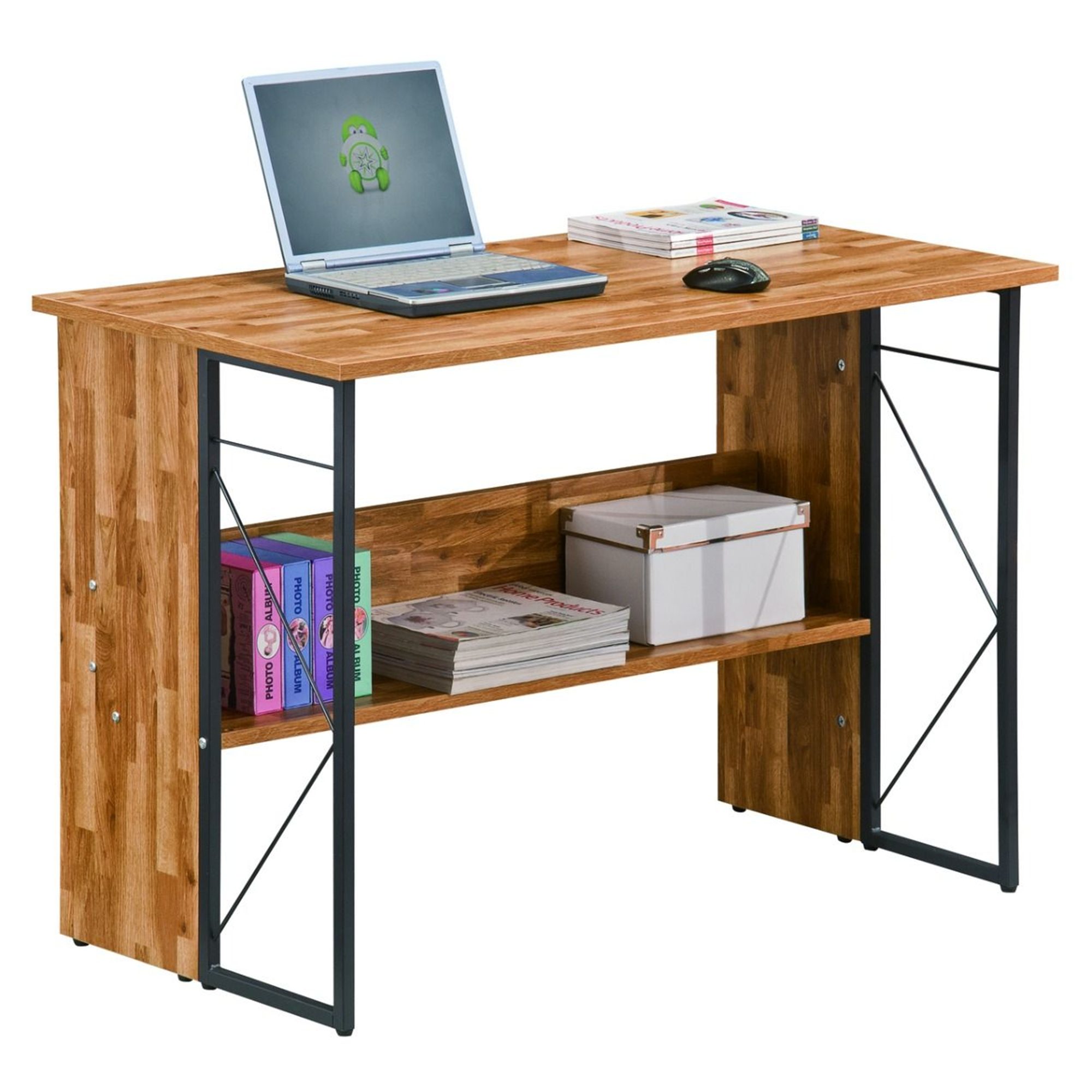 Alphason Desks Rhodes Walnut Desk - Desks And Work Stations