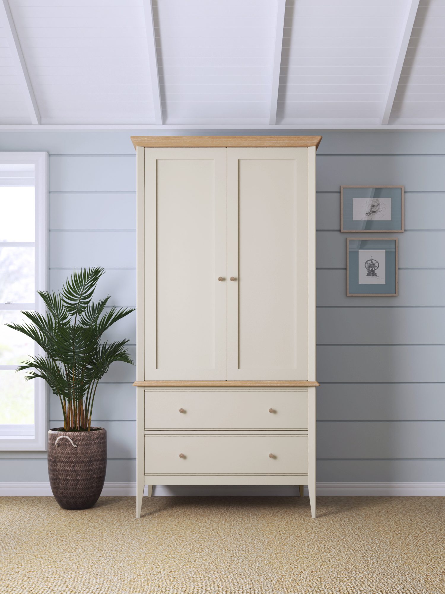 Willis & Gambier Hancock Double Wardrobe 2 Drawers Wardrobes Hafren