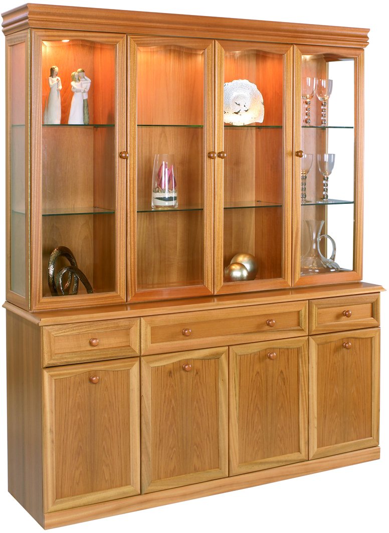 Sutcliffe Trafalgar 4 Door Display Unit With Mirrored Back