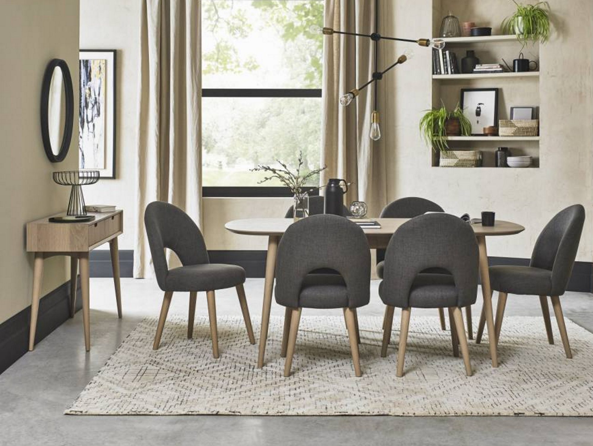 Bentley Designs Dansk Scandi Oak 6 8 Seater Dining Table Dining Tables Hafren Furnishers