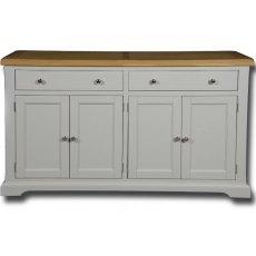 Real Wood Rio Painted 2 Drawer 4 Door Dresser Base