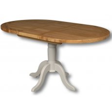 Real Wood Rio Painted Oval Extending Table