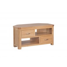 Annaghmore Treviso Solid Oak Corner TV Unit