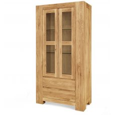 Clemence Richard Massive Oak 2 Door Display Cabinet