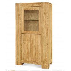 Clemence Richard Massive Oak One Door Display Cabinet