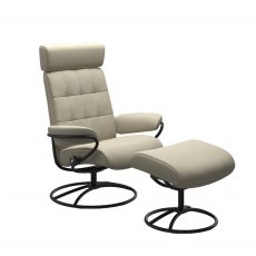 Stressless London Original Base Chair With Adjustable Headrest & Footstool