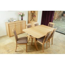 Andrena Albury 120cm/178cm Boat Shaped Extending Table