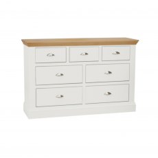TCH Furniture Coelo Oak & Painted Chest Of 5 Drawers (4 + 3)