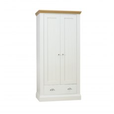 TCH Furniture Coelo Oak & Painted Wardrobe 1 Drawer