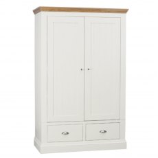 TCH Furniture Coleo Oak & Painted Wardrobe 2 Drawers