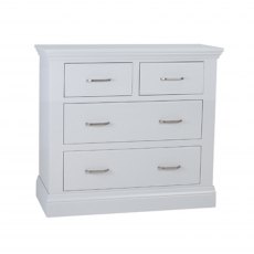 TCH Furniture Coleo Fully Painted 4 Drawers Chest (2 + 2)