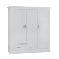 TCH Furniture Coleo Fully Painted 2 Drawer Triple Wardrobe