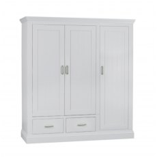 TCH Furniture Coelo Fully Painted 2 Drawer Triple Wardrobe
