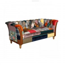 Vintage Sofa Company Rutland Harlequin Patchwork 3 Seater Sofa (Fast Track)