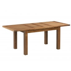 Devonshire Dorset Rustic Oak Medium Dining Table With 2 Extensions