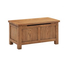 Devonshire Dorset Rustic Oak Blanket Box