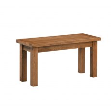 Devonshire Dorset Rustic Oak 90cm Bench