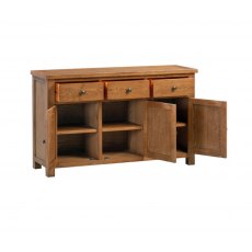 Devonshire Dorset Rustic Oak 3 Door Sideboard