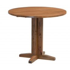 Devonshire Dorset Rustic Oak Drop Leaf Dining Table