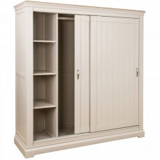 Devonshire Cobble Painted Sliding Double Wardrobe