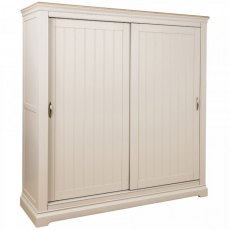 Devonshire Cobble Painted Sliding Double Wardrobe