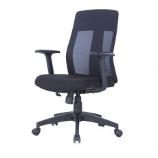 Alphason Mesh Chairs Laguna Black Chair