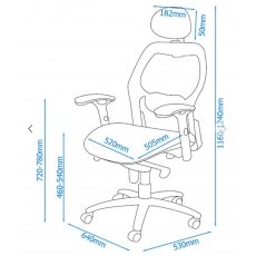 Alphason Mesh Chairs Portland Executive Chair