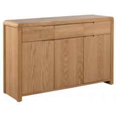 Julian Bowen Curve Oak Sideboard