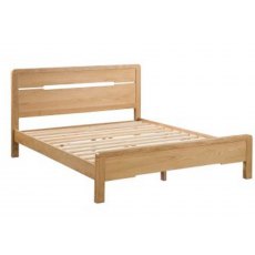 Julian Bowen Curve Oak Bedroom Double Bed Frame