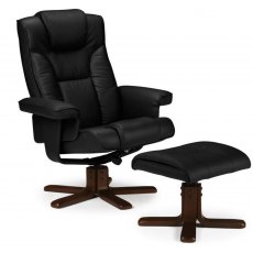 Julian Bowen Malmo Swivel Recliner & Stool