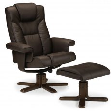 Julian Bowen Malmo Swivel Recliner & Stool