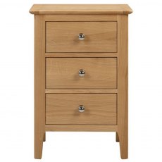 Julian Bowen Cotswold 3 Drawer Bedside