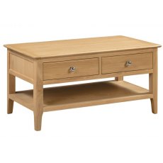 Julian Bowen Cotswold Coffee Table With 2 Drawers