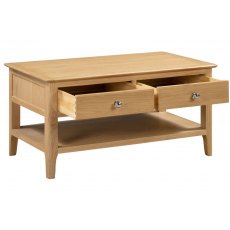 Julian Bowen Cotswold Coffee Table With 2 Drawers