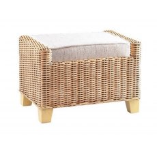 The Cane Industries Norfolk Footstool With Cushion