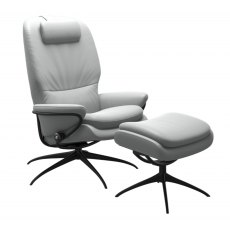 Stressless Rome High Back Star Base Chair & Footstool