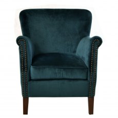 Ancient Mariner Seating Cromarty Armchair Blue Velvet
