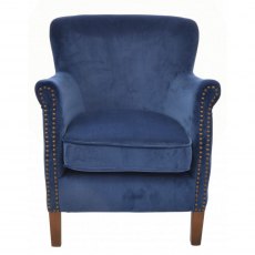 Ancient Mariner Seating Cromarty Armchair Navy Velvet
