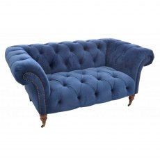 Ancient Mariner Seating Small Ellie Chesterfield Navy Velvet