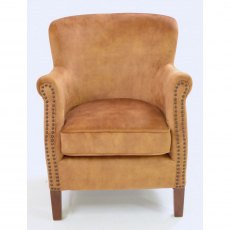 Ancient Mariner Seating Cromarty Gold Velvet Armchair