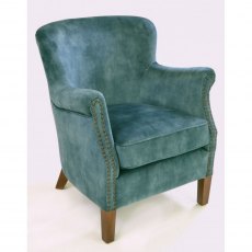 Ancient Mariner Seating Cromarty Deep Green Velvet Armchair