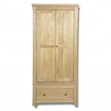 Real Wood Manhattan 2 Door Single Wardrobe