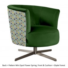 Orla Kiely Lily Swivel Accent Chair