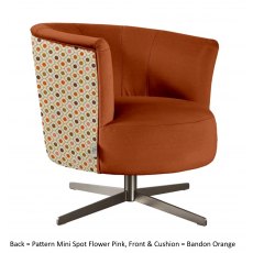 Orla Kiely Lily Swivel Accent Chair
