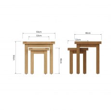 Hafren Collection KCO Nest Of Two Tables