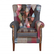 Vintage Sofa Company Hexham Barnard Patchwork Chair (Fast Track)