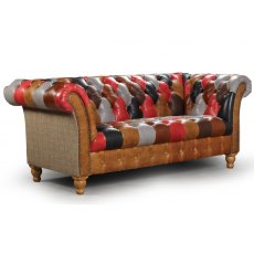 Vintage Sofa Company Presbury Leather Patchwork 2 Seater Sofa (Fast Track) Vintage Sofa Company Presbury Leather Patchwork 2 Seater Sofa (Fast Track)